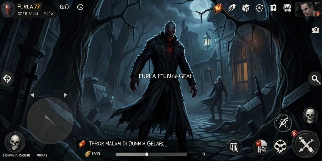 Tangkapan layar gameplay FURLA77 yang mencekam dan menyeramkan.