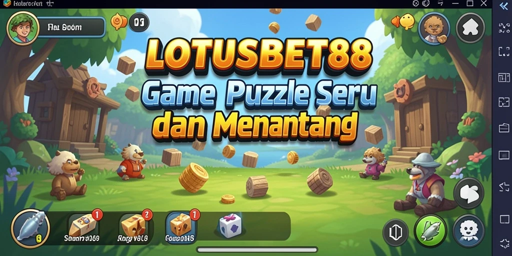 Screenshot LOTUSBET88 yang menunjukkan gameplay Puzzle yang seru.