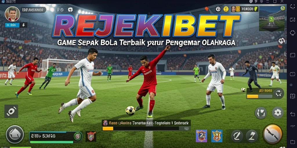Tampilan permainan sepak bola yang mendebarkan di REJEKIBET.
